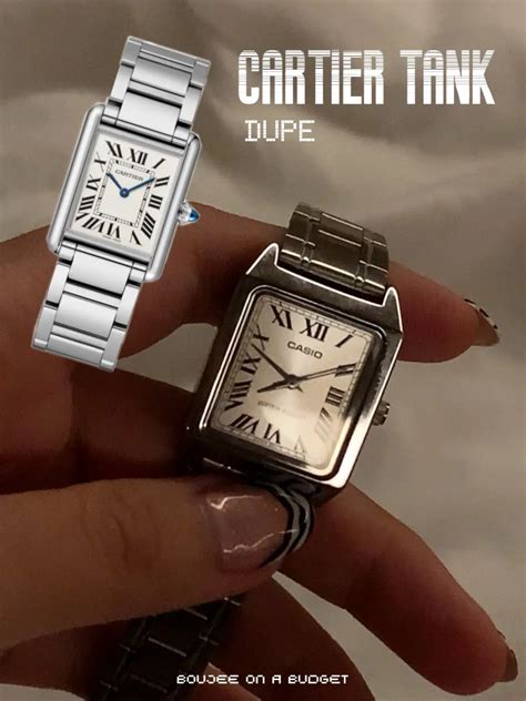 dupe tank cartier|cartier tank dupe casio.